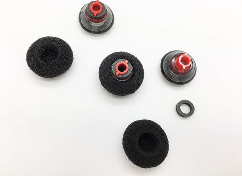 Reki Voyager 5200 Ear Tips - 3 Pcs Premium Replacement Eartips & Foams Set Compatible with Plantronics Voyager 5200