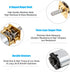 3V 750RPM N20 DC High Torque Speed Reduction Motor with Metal Gearbox Motor for DIY RC Toys