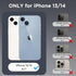 CACOE Magnetic Case for iPhone 13 & 14 6.1 inch, Compatible with MagSafe, Anti-Scratch, Clear