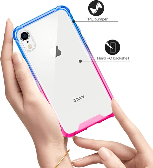Salawat Compatible iPhone Xr Case - Clear Cute Anti Scratch Slim Phone Case Cover for iPhone Xr 6.1inch 2018