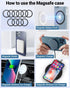 10 PCS Ultra-Thin Magsafe Sticker for MagSafe Ring, Compatible with iPhone 15 Pro Max, 15/14/13/12 Series, Black
