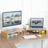 TEAMIX 2 Pack Monitor Stand Riser, 20 inch Wood Monitor Stand for TV/Screen/PC/Printer/Laptop, Desktop Organizer