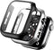 BHARVEST 2 Pack Hard PC Case for Apple Watch SE 2022/Series 6/5/4/SE 44mm with Tempered Glass Protector