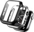 BHARVEST 2 Pack Hard PC Case for Apple Watch SE 2022/Series 6/5/4/SE 44mm with Tempered Glass Protector