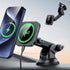 ESR Qi2 15W MagSafe Car Mount Charger, Dashboard/Windshield Magnetic Wireless Charger for iPhone 15/14/13/12