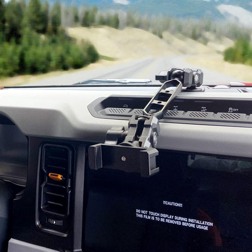 Maiker Adjustable Dashboard Phone Holder Mount for Ford Bronco Accessories 2021-2023, Anti-Shake Stabilizer
