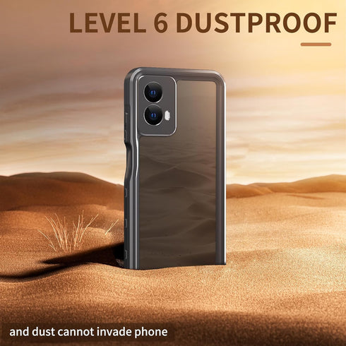 Motorola Moto G 5G 2024 Phone Case, Waterproof IP68 Certified Dustproof Shockproof with Built-in Screen Protector
