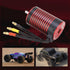 4 3660 1/8 1/10 (4200KV) RC Car Brushless Motor, Aluminum Alloy Poles Brushless Motor Upgrade Parts for Remote Control