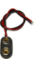 3 Pcs AA Battery Holder Leads 4 x 1.5V (6V) with 3 Pcs 9V I Type Snap Connector Plastic Housing
