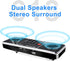 LEFON Multifunction Digital FM Radio Media Speaker MP3 Music Player with LED Screen, TF Card, USB Drive, Timing