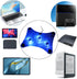 ThreeH USB Fan Laptop Cooling Pad with 3 Fans & Blue LED Lights for Laptop PS3/PS4/PS Slim H-UF01