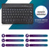 DETUOSI Universal 8.0 inch Android Tablet Case with Removable Wireless Bluetooth Keyboard, PU Leather Folio Cover,