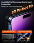 DIMONCOAT 4 Packs Auto Alignment Kit Screen Protector for iPhone 14 Pro Max with 2 Packs Camera Protector, Tempered