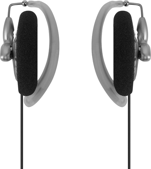 KSC75 Koss Portable On-Ear Clip Headphones, Retro Style, Ultra Lightweight, Silver and Black