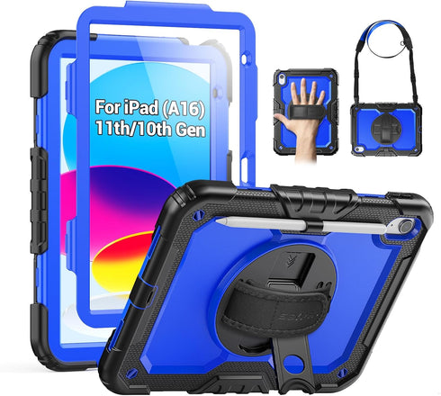 SEYMAC Case for iPad (A16) 11th/10th Generation 2025/2022 (11/10.9), Heavy Duty Full-Body Shockproof
