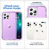 ORIbox Case for iPhone 13 Pro Max/12 Pro Max - Purple, 10 FT Military Grade Drop Protection, Transparent Heavy Duty