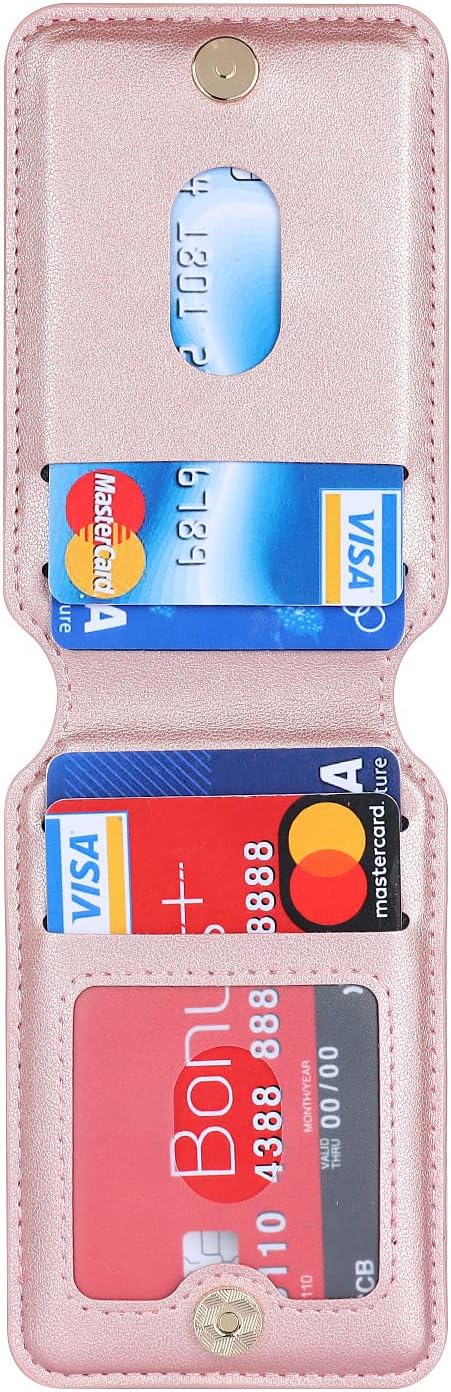 Cavor Magsafe Wallet for Apple Wallet, Magnetic Phone Magsafe Wallet for iPhone 15/14 Pro Max/14 Pro/13/12, Pink