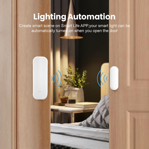 Smart WiFi Door Sensor - Wireless Window Sensor with App Notification Alert for Home Security