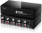 FlyroadUp 3.5mm Aux + RCA L/R Audio Splitter 1 in 4 Out Stereo