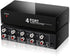 FlyroadUp 3.5mm Aux + RCA L/R Audio Splitter 1 in 4 Out Stereo