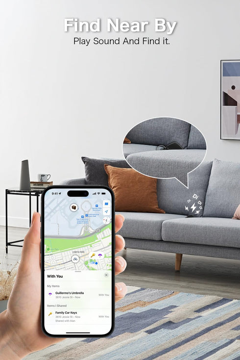 Finder Tracker S1, Bluetooth Trackers and Key Finder, Replaceable Battery Item Locator for Keys, Bags, Wallets (S1
