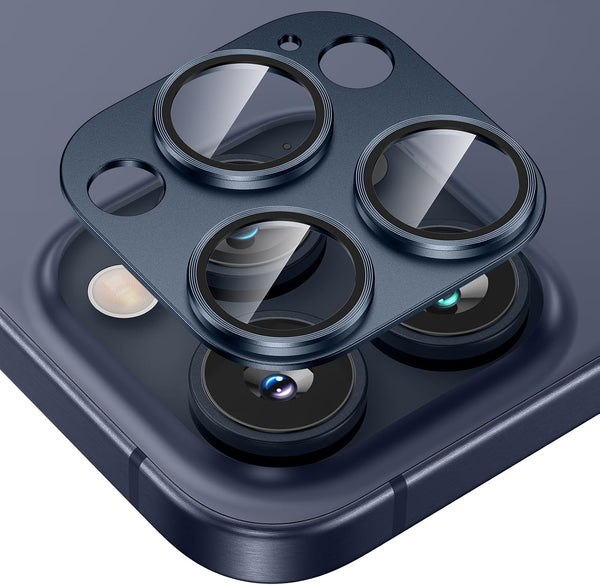 Tensea Camera Lens Protector for iPhone 15 Pro/Pro Max, Metal Aluminum Alloy & Tempered Glass, Case Friendly 2023.