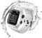 Compatible Apple Watch Band Case 42mm 44mm Series 5/4/3, IP68 Waterproof Case with Soft Silicone Band, White