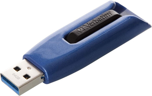 Verbatim Store 'n' Go V3 Max USB 3.0 Drive, Black, Blue, 49807