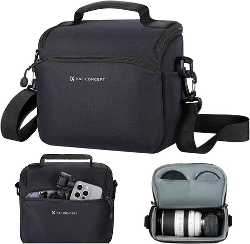 K&F CONCEPT Camera Sling Bag Small Crossbody Camera Case DSLR/SLR/Cute Compact Shoulder