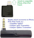 iAudioL (Black) 24-bit Tiny Rigid Adapter for Lightning to 3.5mm Headphone Jack, iPhone/iPad/iPod Touch iOS 10+.