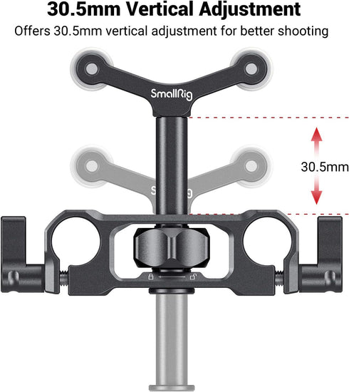 SMALLRIG Universal 15mm LWS Rod Mount Lens Support Bracket for DSLR Camera Shoulder Rig - 2727