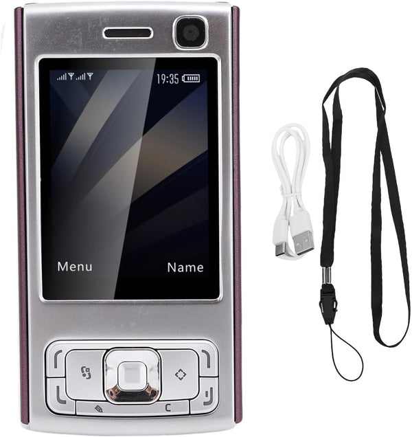 GOWENIC Unlocked Slider Phone, 2G GSM Mobile Phone 2.0 Inch Screen 1000mAh