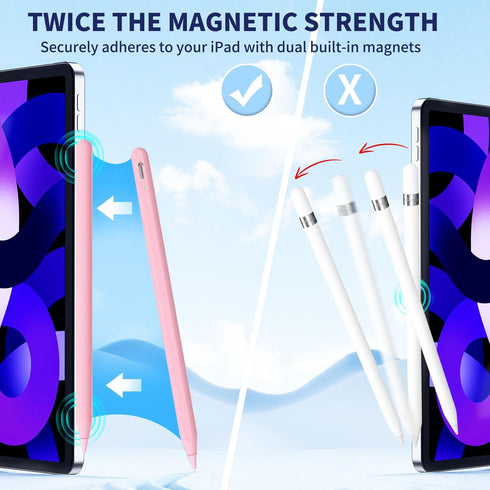 iPad Apple Pencil for 9th&10th Generation, Fast Charge Stylus Pen with Palm Rejection and Tilt Sensitivity, Compatible