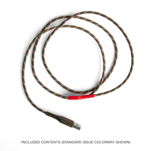 Skullcandy Line+ 6ft Braided Lightning Cable, 15W USB A to Lightning Charger for iPhone/Pro/Max - Grey/Yellow