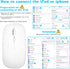 UrbanX Rechargeable Bluetooth Keyboard and Mouse Combo, Ultra Compact Slim Full-Size Keyboard and Ergonomic Mice for