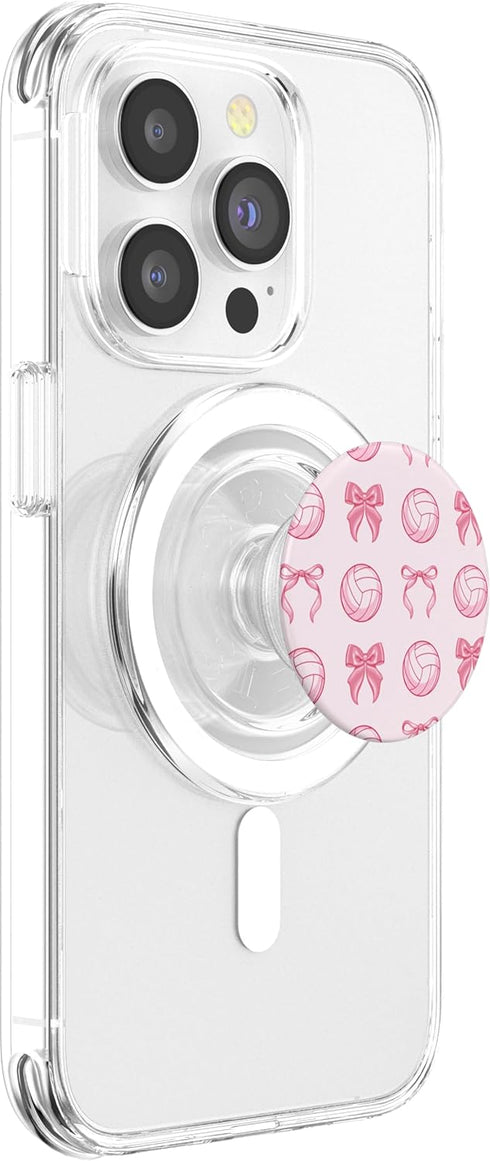 Cute Coquette Bow Volleyball Mom Girly Girl Sporty Cute Hot Pink Coquette Bow Volleyball Mom Girly Girl Sporty