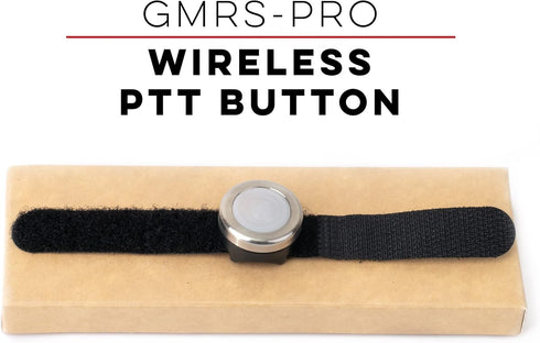 BTECH BS-PTT Wireless PTT Device - Compatible with GMRS-PRO Radios and HFP Bluetooth Headsets for Effortless