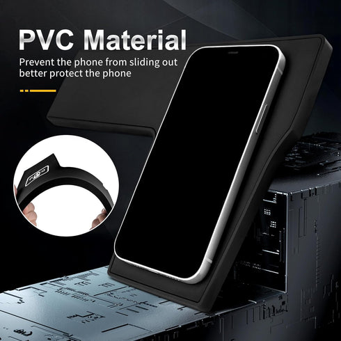 Wireless Phone Charging Pad Silicone Material Dual Charging Ports 15W Adapter for Smartphone Phone for Toyota