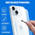 Screen Protector for iPhone 15, Tempered Glass Screen Protector including Front and Back Protectors, Camera Protector, 3-in-1 Protection (6.1 inch)