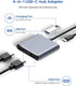 BAOZEE 4K@60Hz 100W 3 USB C to Dual HDMI Adapter, HDMI Splitter for Dual Monitors Extended Display, PD Charging, USB-A