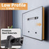 No Stud TV Wall Mount for 22-55 inch TVs, Max Load 100 lb Drywall Studless TVs Hanger, No Drill, No Anchors, Easy Install with All Hardware Included