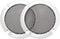 uxcell Speaker Grill Cover 3 Inch, 95mm Mesh Decorative Circle Subwoofer Guard Protector, Black and Silver 2pcs
