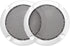 uxcell Speaker Grill Cover 3 Inch, 95mm Mesh Decorative Circle Subwoofer Guard Protector, Black and Silver 2pcs