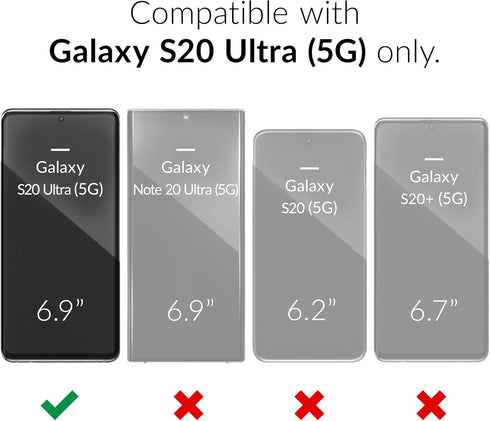 Crave Dual Guard for Samsung Galaxy S20 Ultra Case, Shockproof Protection Dual Layer Case for S20 Ultra 5G