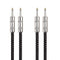 Cable Matters 2-Pack Premium Braided 12 AWG Speaker Cable 3 ft with 6.35mm TS Connector