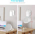 Wall Mount Holder for Echo Pop, Outlet Hanger Stand with Built-in Cable Management, White
