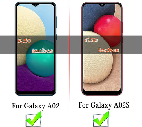(3 Pack) Tempered Glass Screen Protector for Samsung Galaxy A02s / Galaxy A02 - Touch Sensitive, Case Friendly