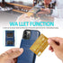 iPhone 13 Pro Wallet Case with Credit Card Holder, PU Leather Case for 6.1 Inch (Blue)