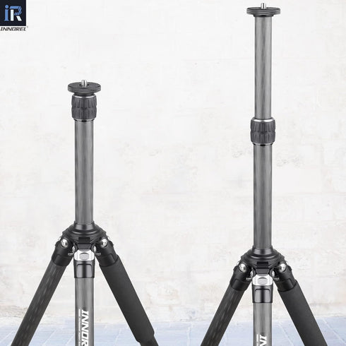 INNOREL ER282C Universal Carbon Fiber Tripod with 10 Layers, Center Column Extension for DSLR Cameras