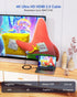 4K 8FT 5-Pack, 8 2.0 4K 60Hz, 2K 1440P, 1080P, 2.2, 3D PS5/PS4/PS3, HDMI Cable HDMI to HDMI Cable Foot High Speed HDMI